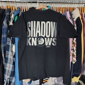 90s The Shadow Knows Literary Series Radio Tshirt